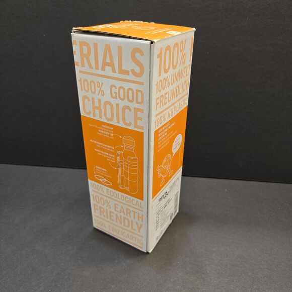 NEW Thank You Brand Drinking Bottle Cork Wrap .3l W/Large Opening Wood Lid - Picture 12 of 14